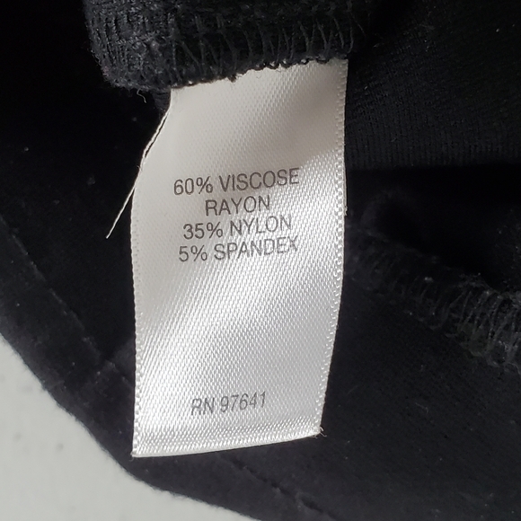 J. Jill Ponte Knit Slim Leg Pants Size Large TALL Black Hi-Rise Stretch Pull-on - Picture 13 of 15